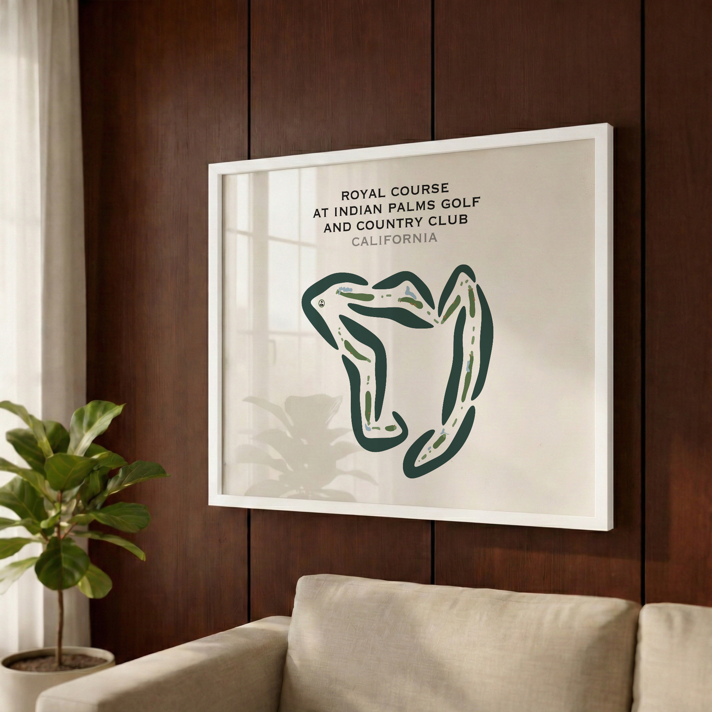 Royal Course at Indian Palms Golf & Country Club, California - Printed Golf Courses