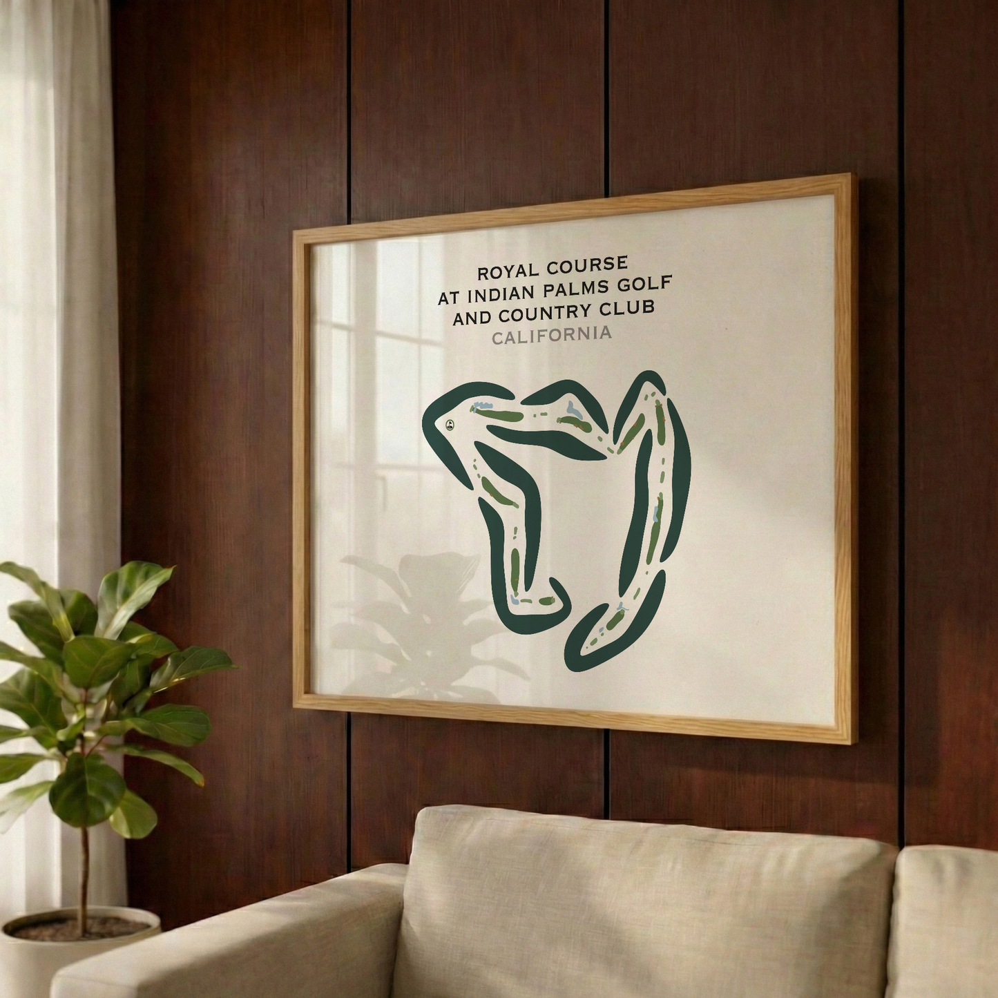 Royal Course at Indian Palms Golf & Country Club, California - Printed Golf Courses