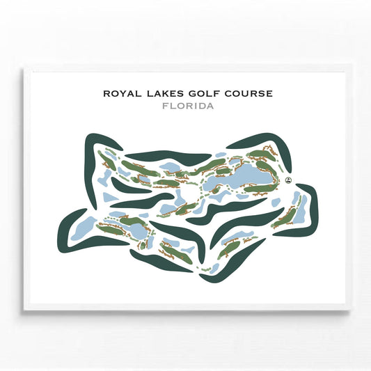 Royal Lakes Golf Course, Florida - Printed Golf Courses