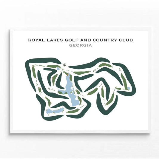 Royal Lakes Golf & Country Club, Georgia - Printed Golf Courses