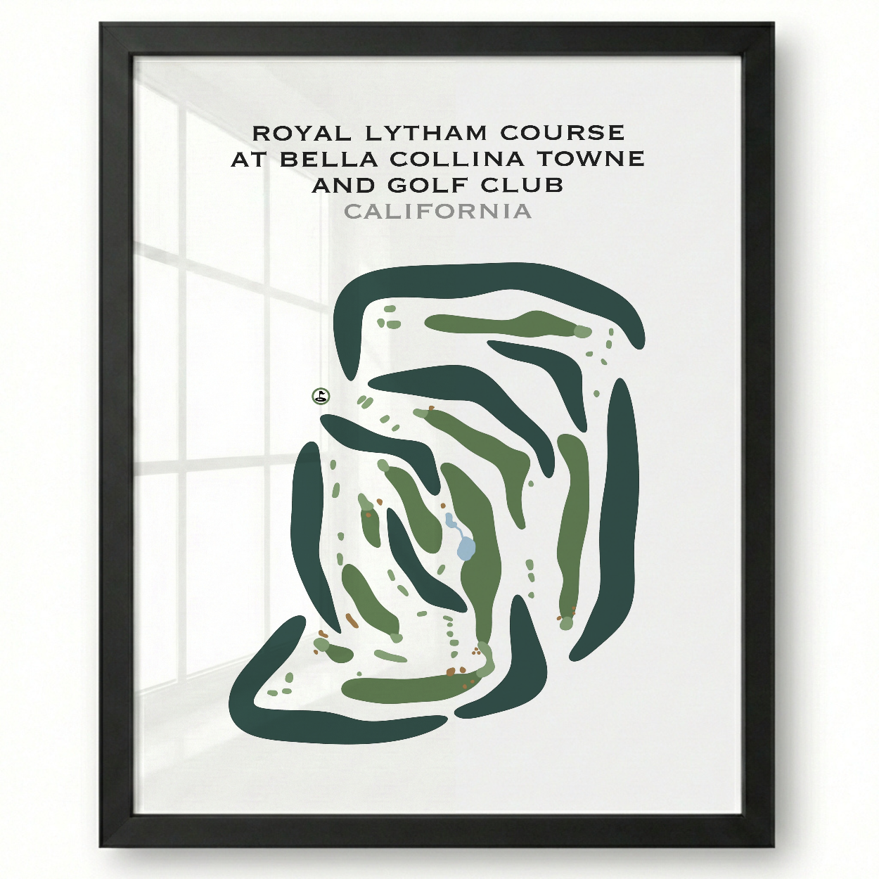 Royal Lytham Course at Bella Collina Towne & Golf Club, California - Printed Golf Courses