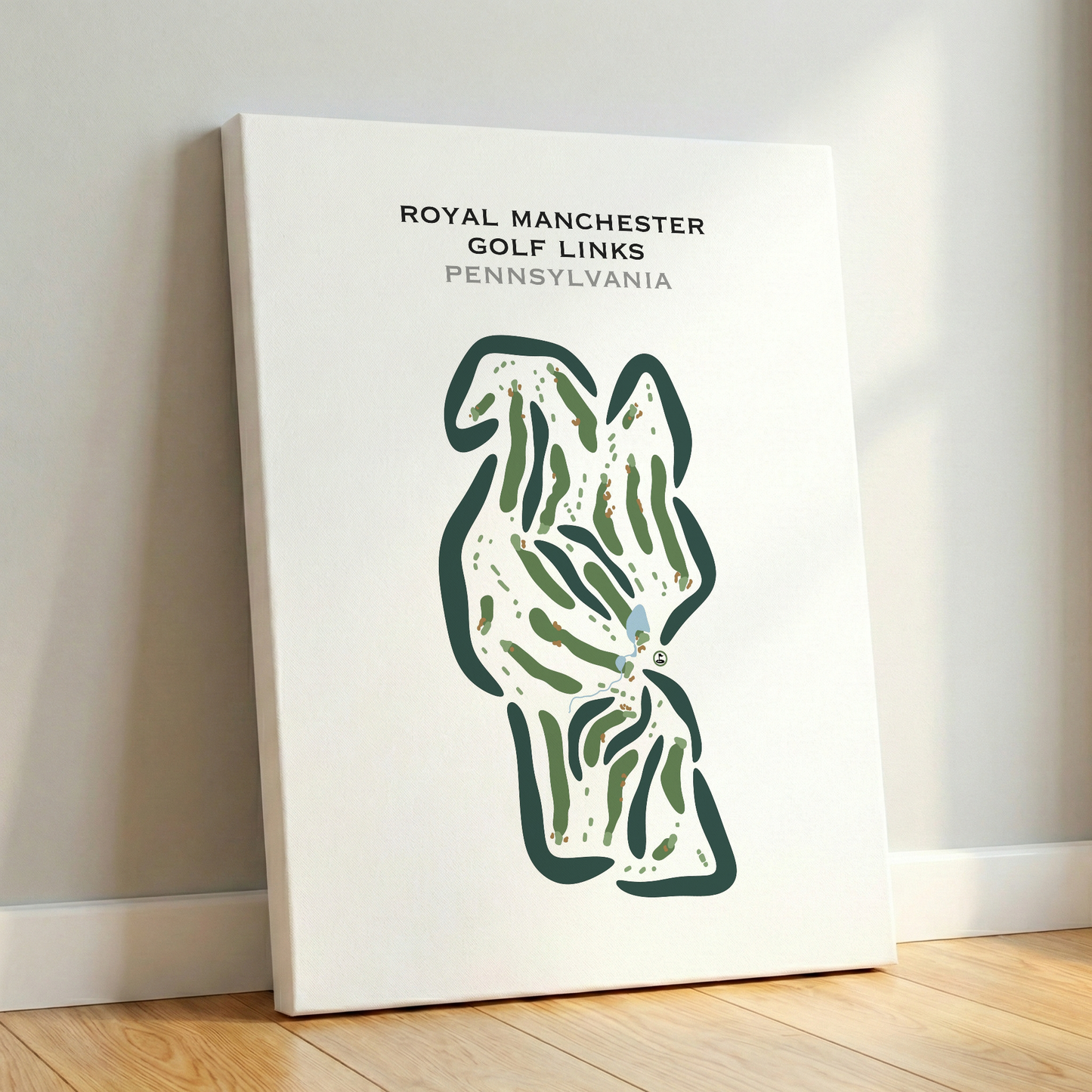 Royal Manchester Golf Links, Pennsylvania - Printed Golf Courses