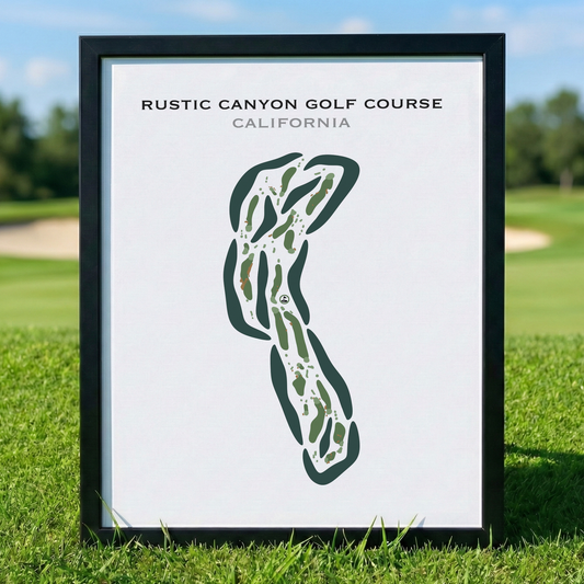 Rustic Canyon Golf Course, California - Printed Golf Courses