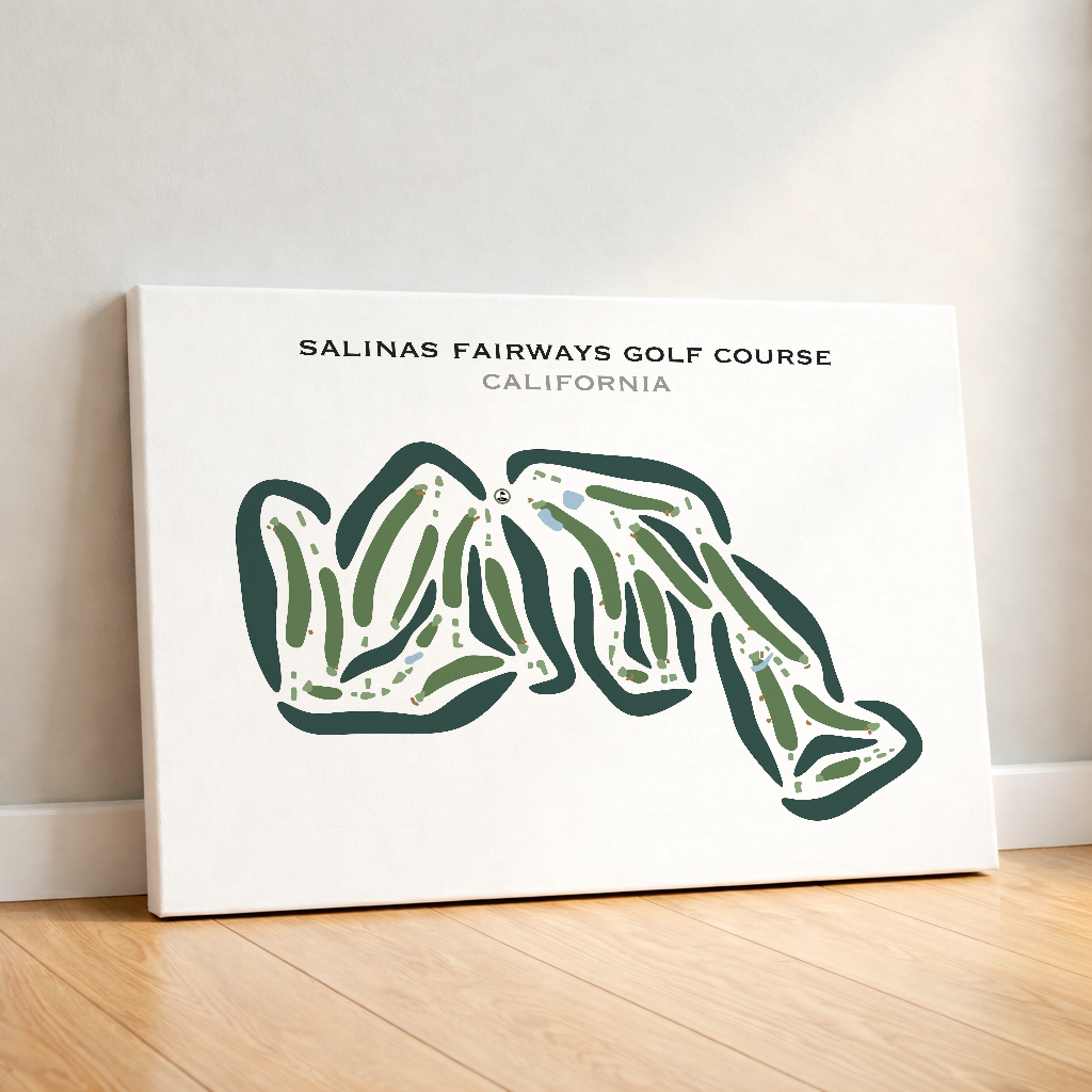 Salinas Fairways Golf Course, California - Printed Golf Courses