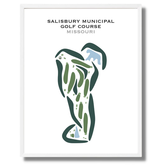 Salisbury Municipal Golf Course, Missouri - Printed Golf Courses