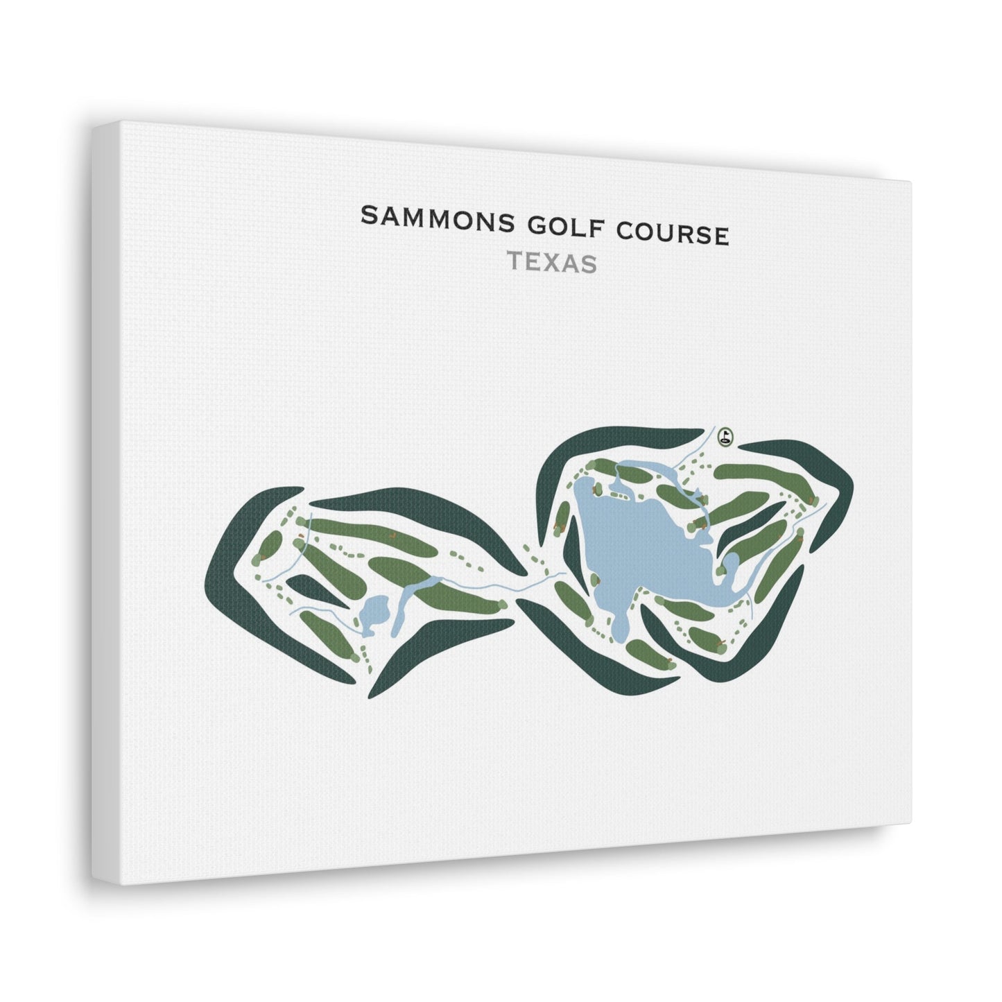 Sammons Golf Course, Texas - Printed Golf Courses