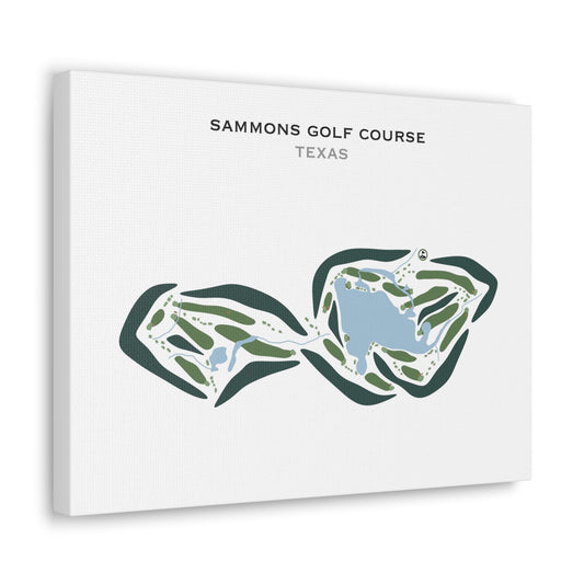 Sammons Golf Course, Texas - Printed Golf Courses