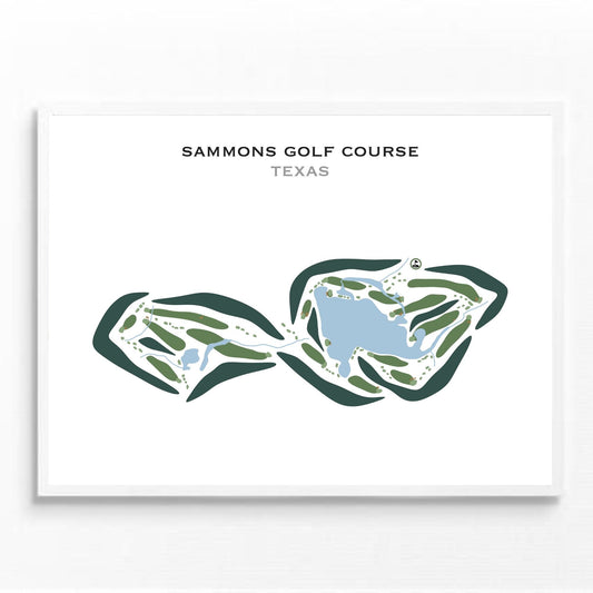 Sammons Golf Course, Texas - Printed Golf Courses
