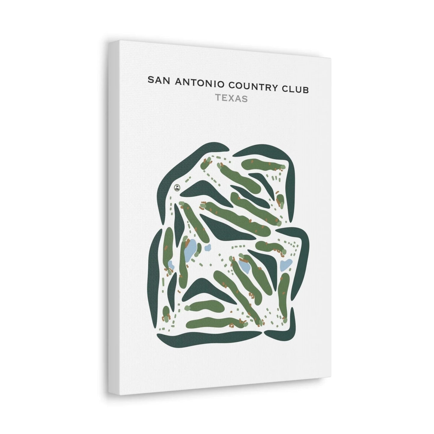 San Antonio Country Club, Texas - Printed Golf Courses