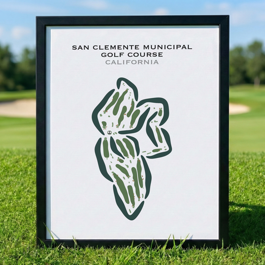 San Clemente Municipal Golf Course, California - Printed Golf Courses