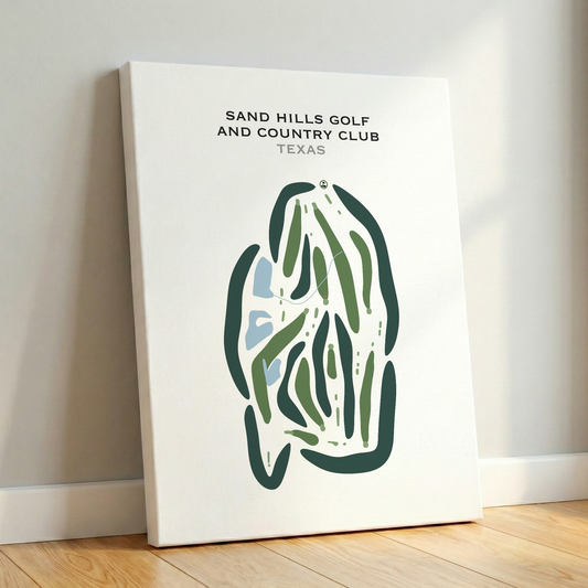 Sand Hills Golf & Country Club, Texas - Printed Golf Courses