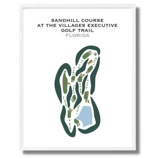 Sandhill Course at The Villages Executive Golf Trail, Florida - Printed Golf Courses