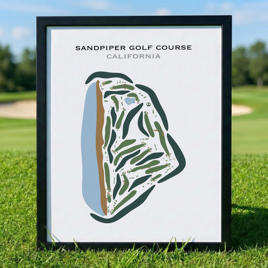 Sandpiper Golf Course, California - Printed Golf Courses