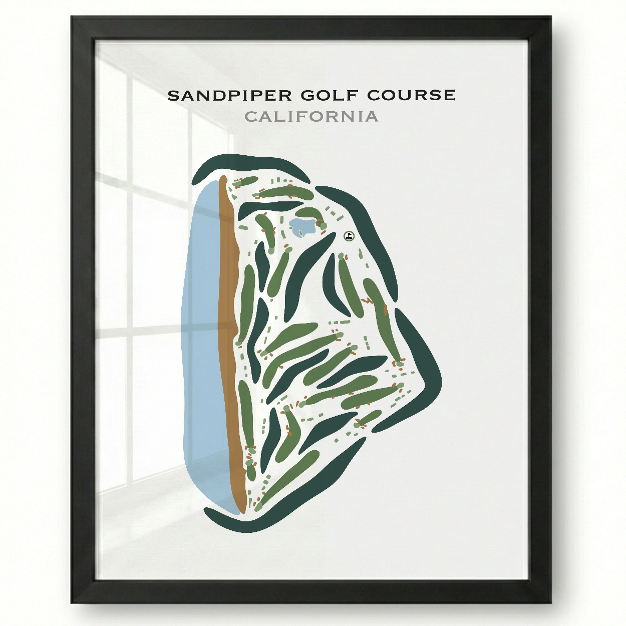 Sandpiper Golf Course, California - Printed Golf Courses