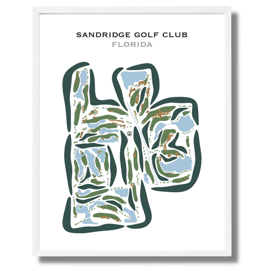 Sandridge Golf Club, Florida - Printed Golf Courses