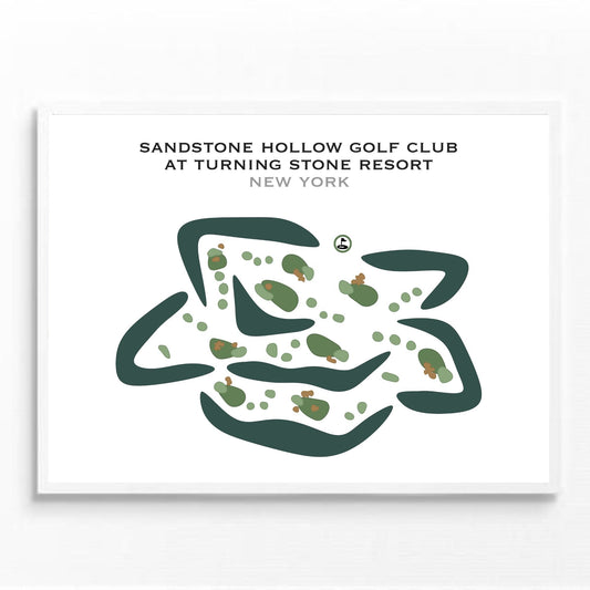 Sandstone Hollow Golf Club at Turning Stone Resort, New York - Printed Golf Courses