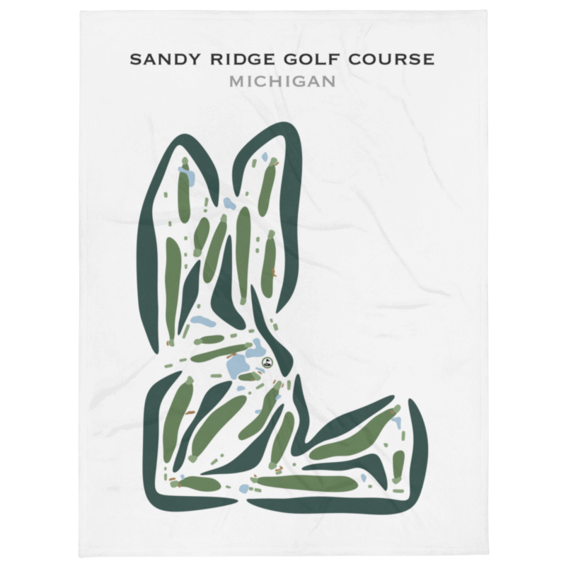 Sandy Ridge Golf Course, Michigan - Printed Golf Courses