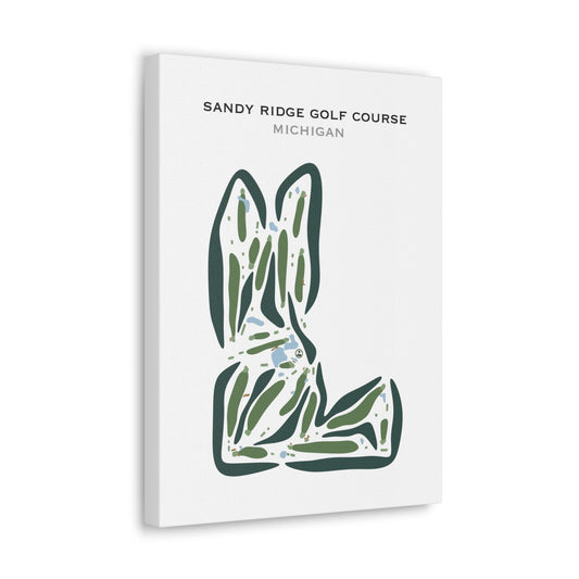 Sandy Ridge Golf Course, Michigan - Printed Golf Courses