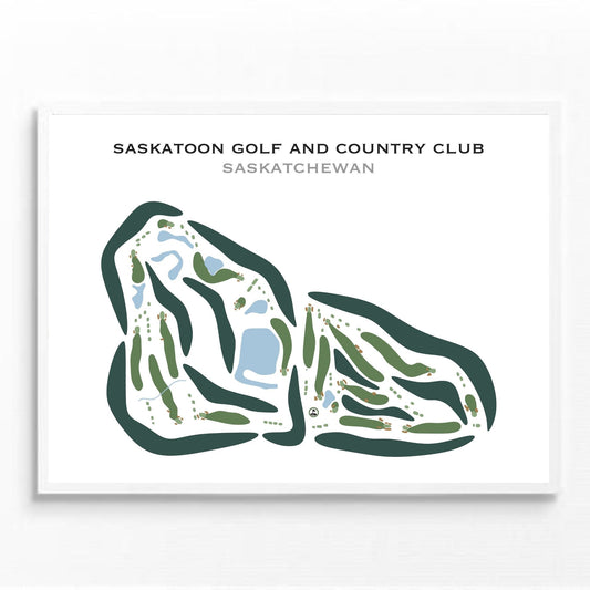 Saskatoon Golf and Country Club, Saskatchewan - Printed Golf Courses