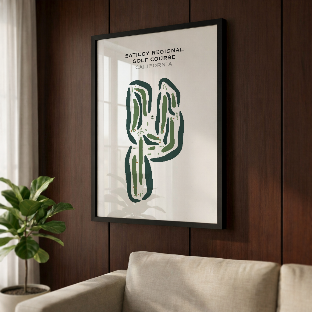 Saticoy Regional Golf Course, California - Printed Golf Courses