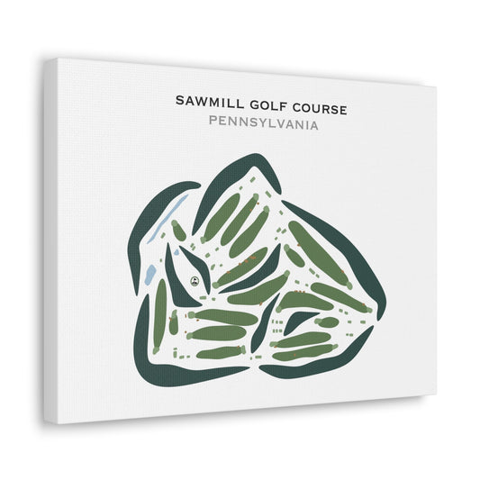 Sawmill Golf Course, Pennsylvania - Printed Golf Courses