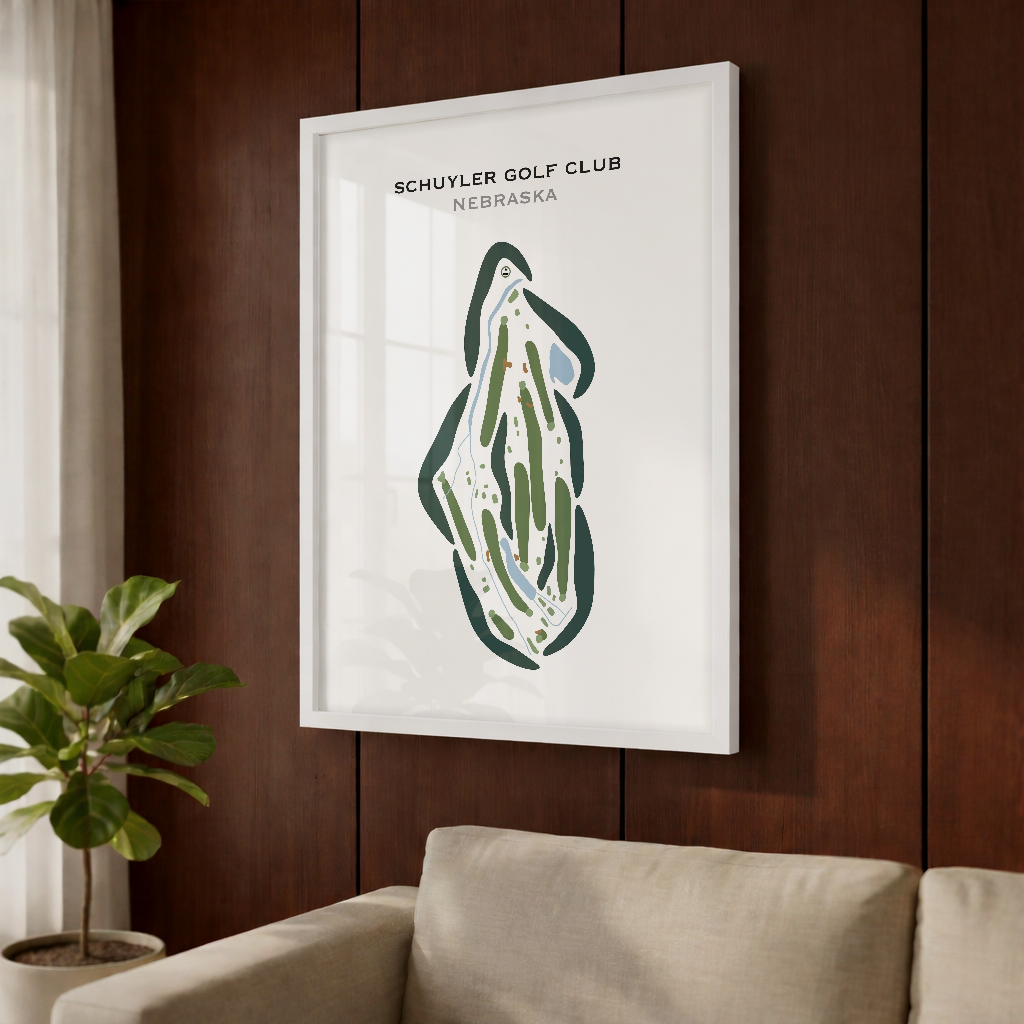 Schuyler Golf Club, Nebraska - Printed Golf Courses