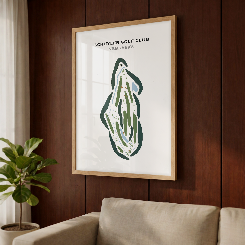 Schuyler Golf Club, Nebraska - Printed Golf Courses