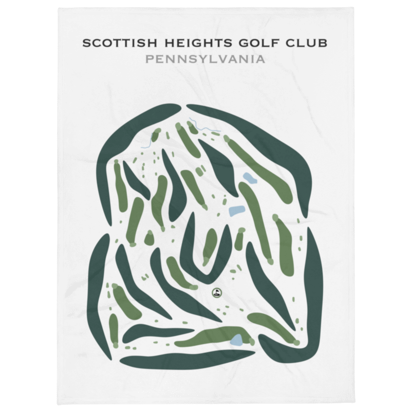 Scottish Heights Golf Club, Pennsylvania - Printed Golf Courses