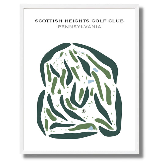 Scottish Heights Golf Club, Pennsylvania - Printed Golf Courses