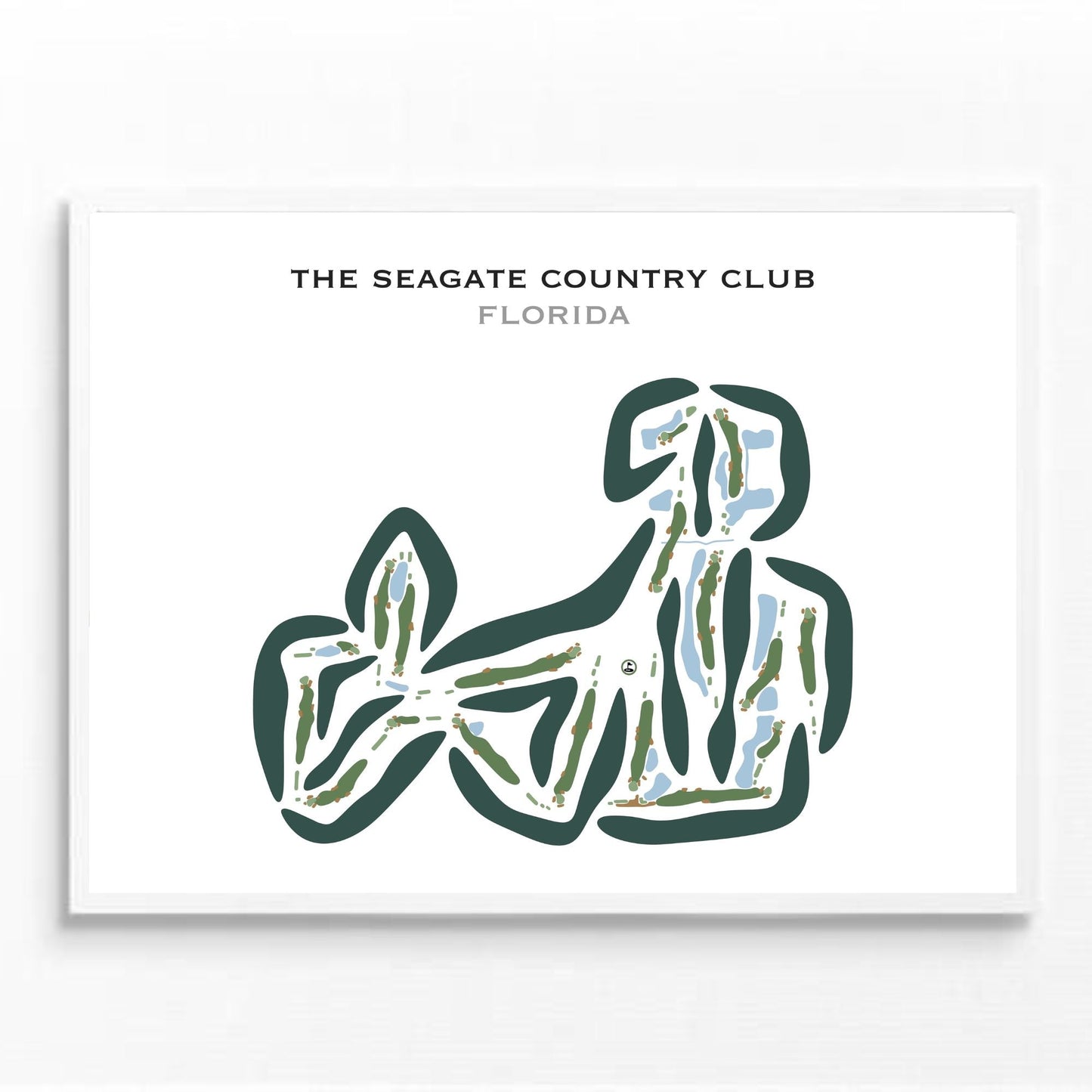 Seagate Country Club, Florida - Printed Golf Courses