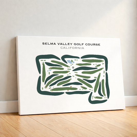 Selma Valley Golf Course, California - Printed Golf Courses