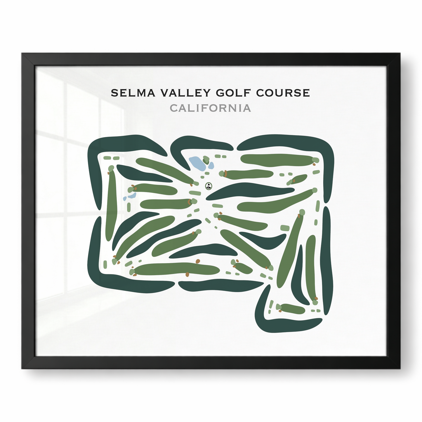 Selma Valley Golf Course, California - Printed Golf Courses