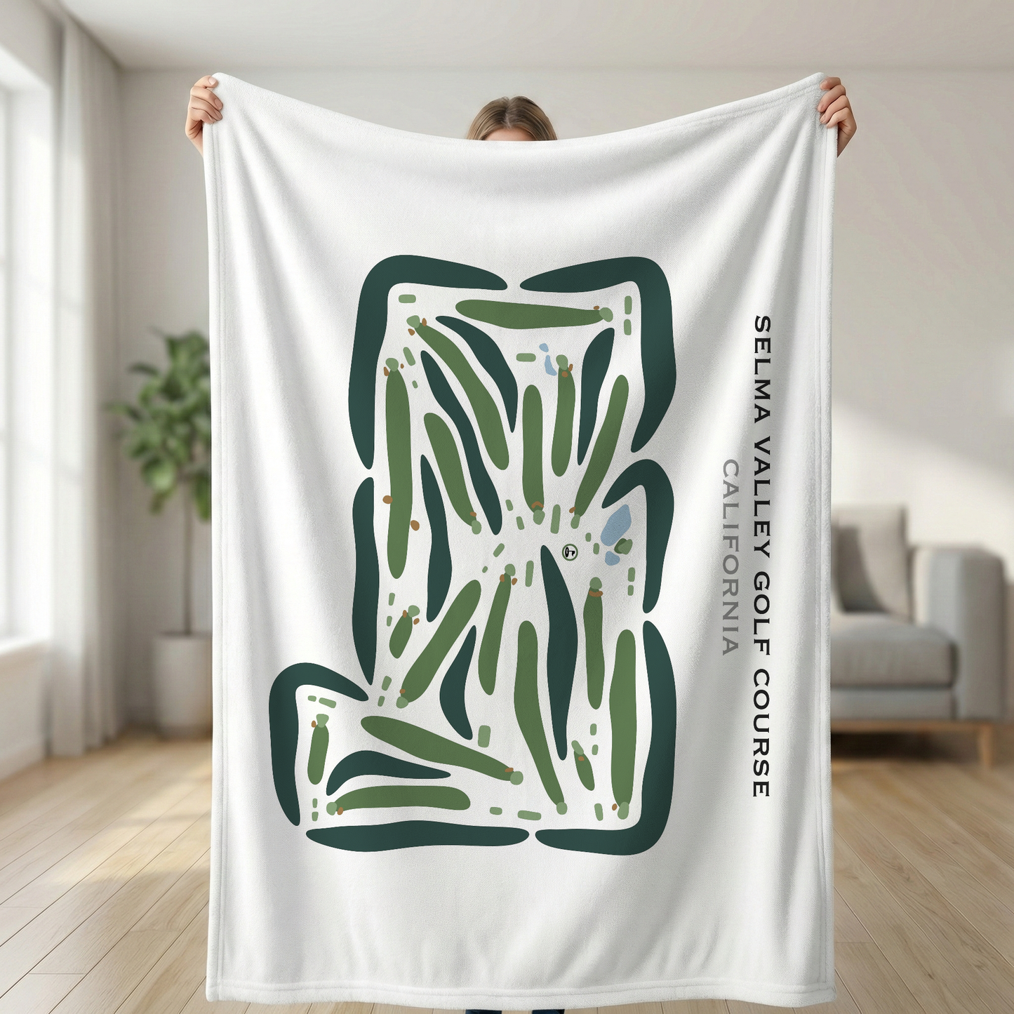 Selma Valley Golf Course, California - Printed Golf Courses
