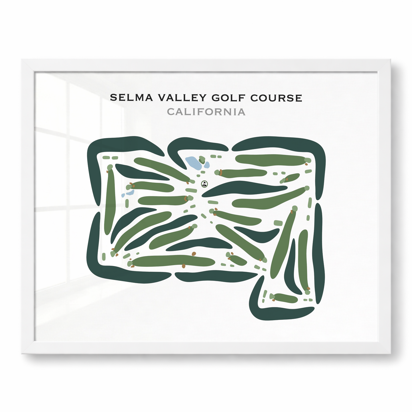 Selma Valley Golf Course, California - Printed Golf Courses