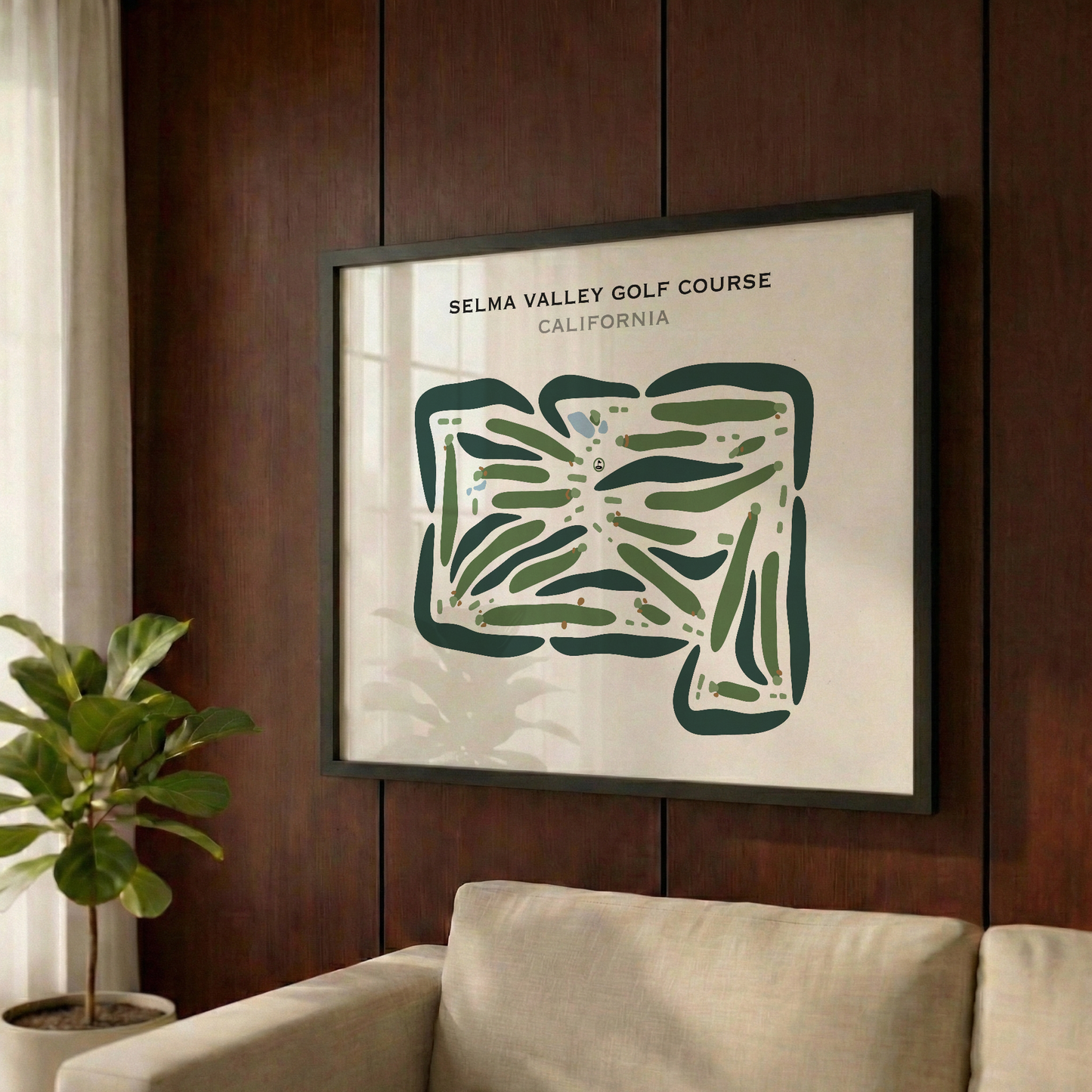 Selma Valley Golf Course, California - Printed Golf Courses
