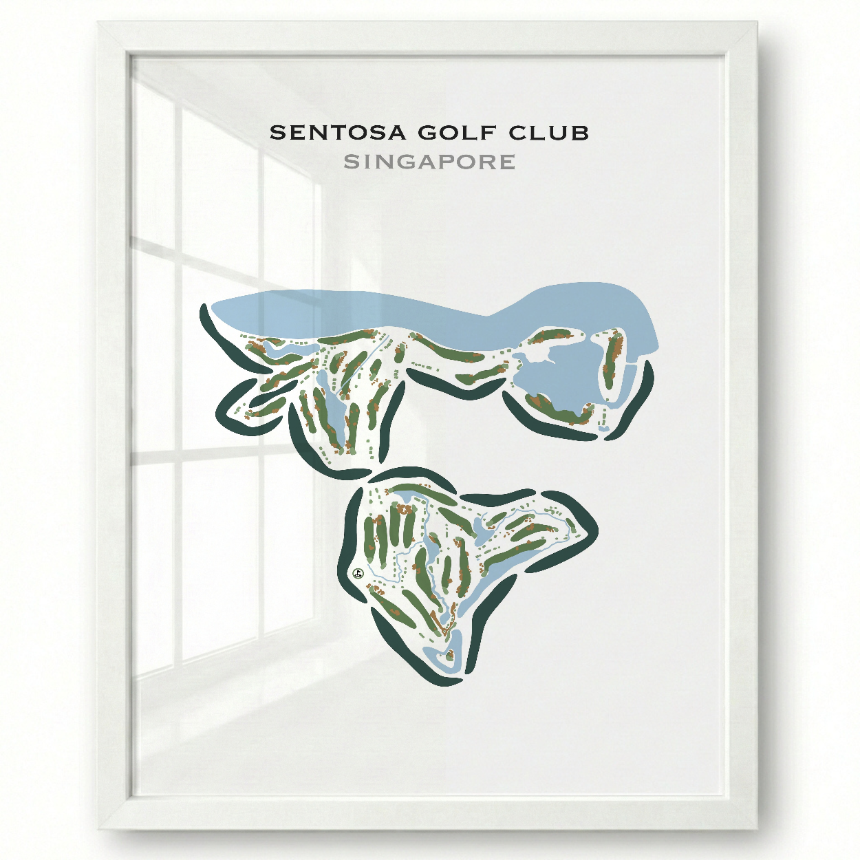 Sentosa Golf Club, Singapore - Printed Golf Courses