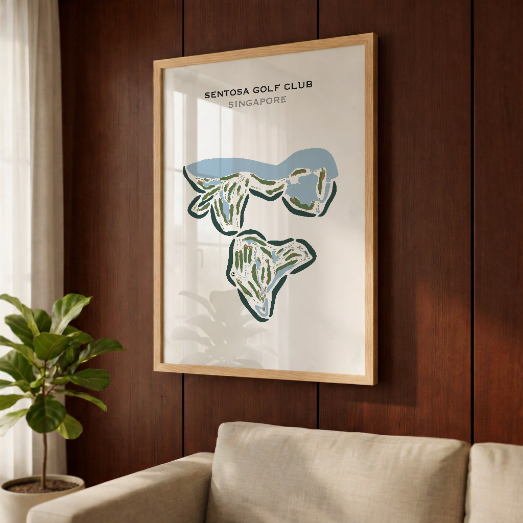 Sentosa Golf Club, Singapore - Printed Golf Courses