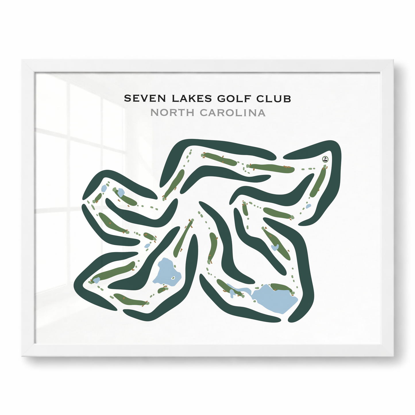 Seven Lakes Golf Club, North Carolina - Printed Golf Courses