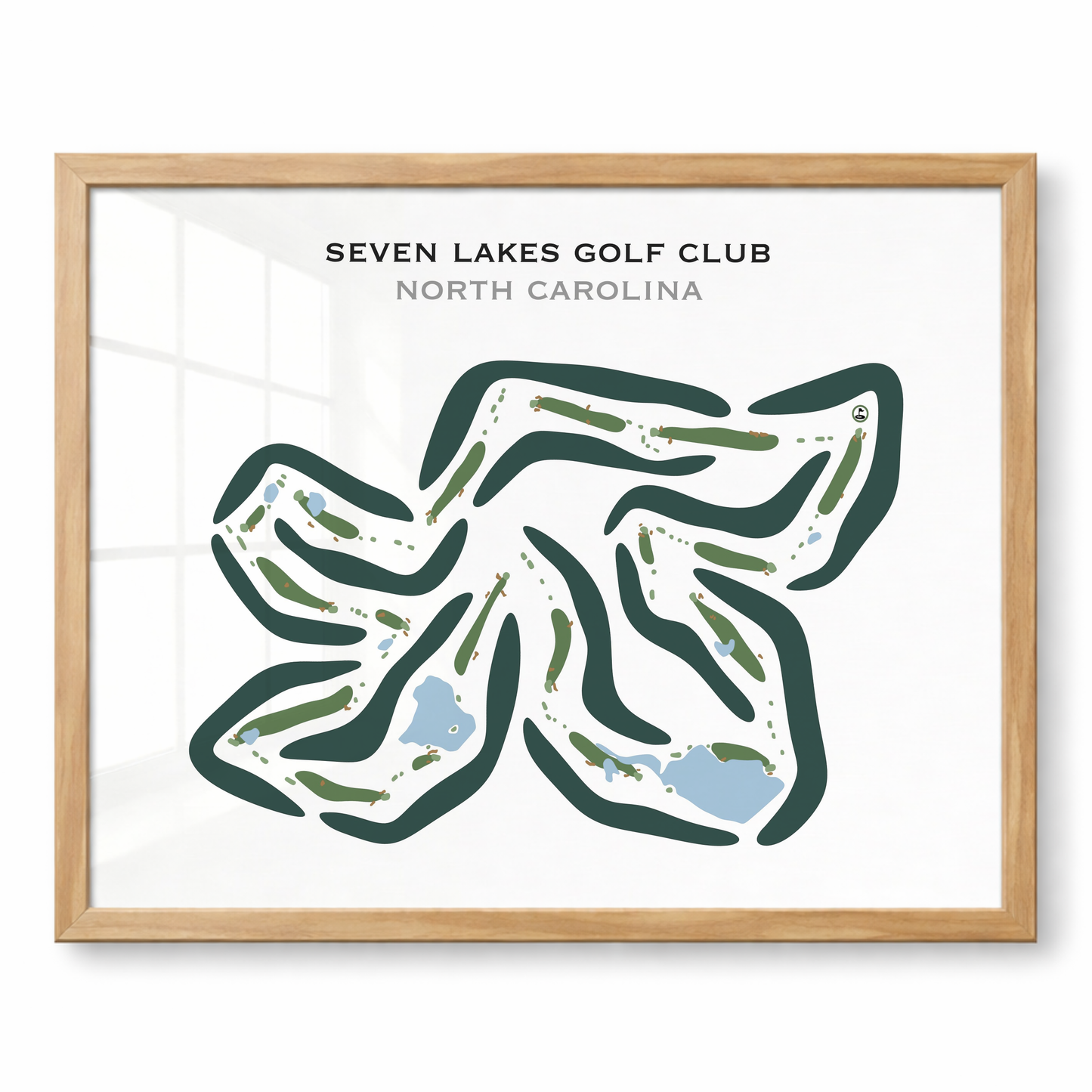 Seven Lakes Golf Club, North Carolina - Printed Golf Courses