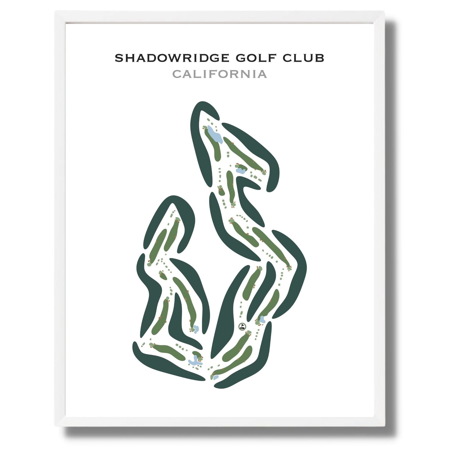 Shadowridge Golf Club, California - Printed Golf Courses