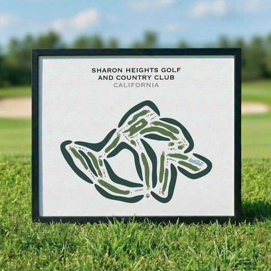 Sharon Heights Golf & Country Club, California - Printed Golf Courses