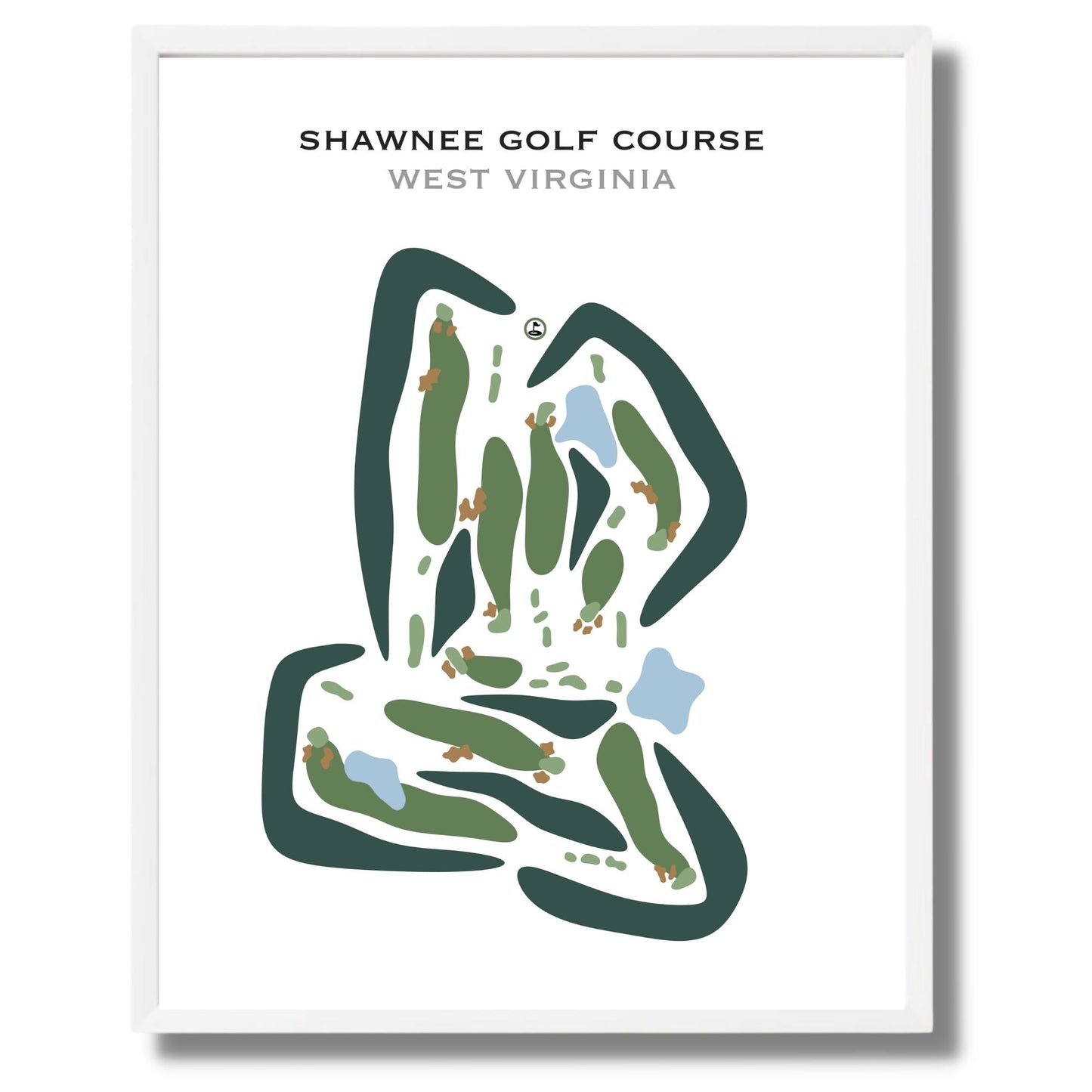Shawnee Golf Course, West Virginia - Printed Golf Courses