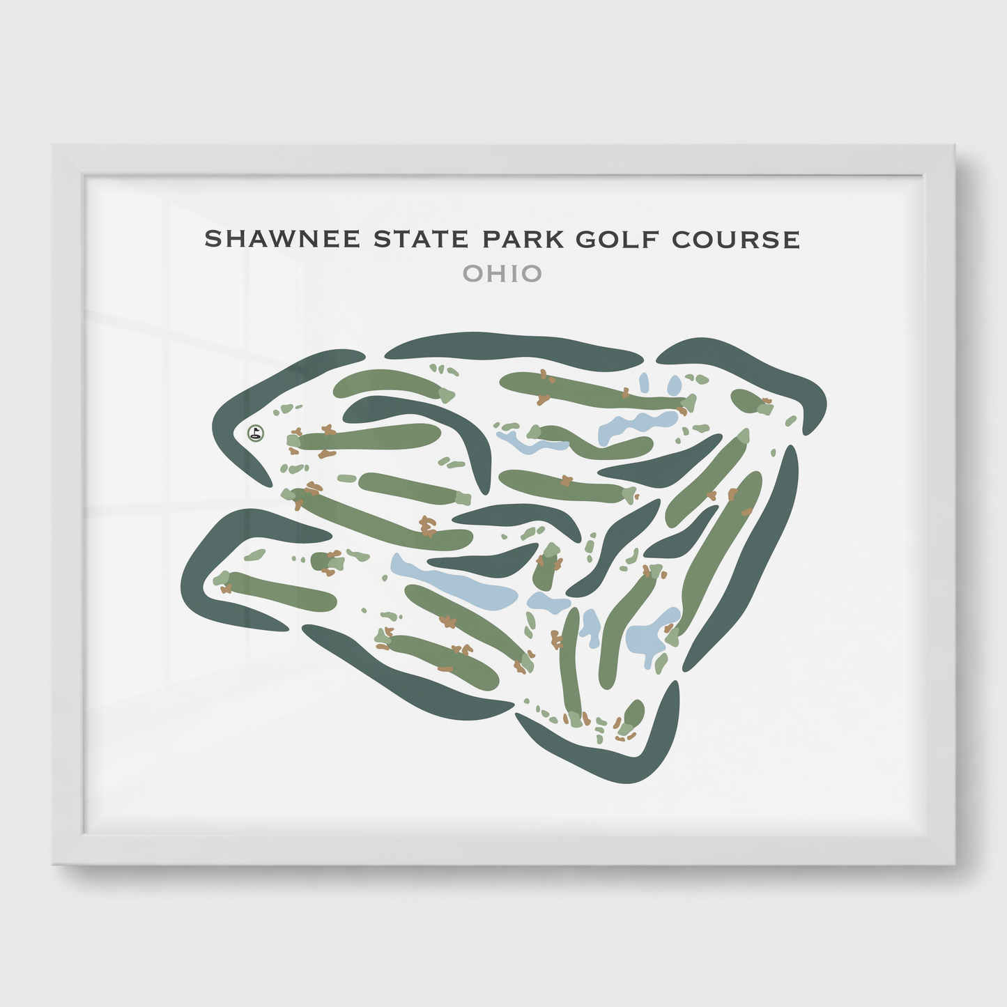 Shawnee State Park Golf Course, Ohio - Printed Golf Courses