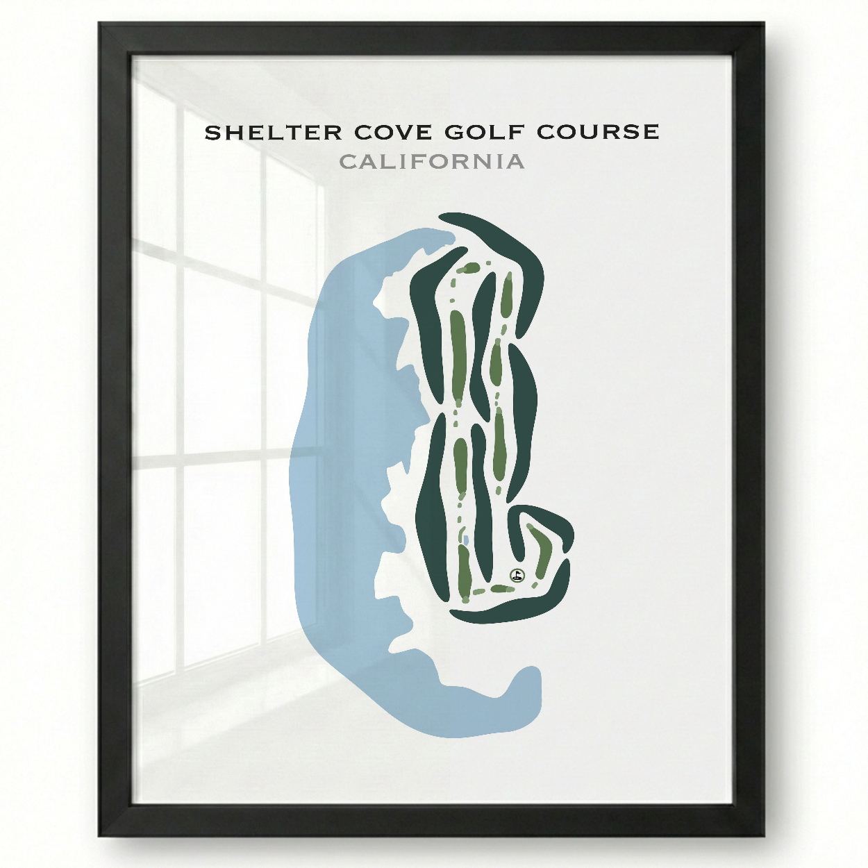 Shelter Cove Golf Course, California - Printed Golf Courses