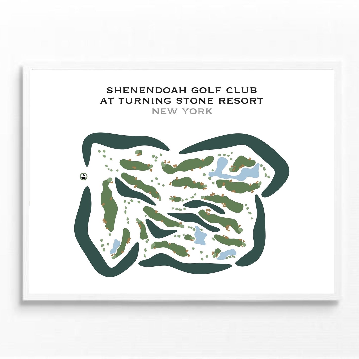 Shenendoah Golf Course at Turning Stone, New York - Printed Golf Courses