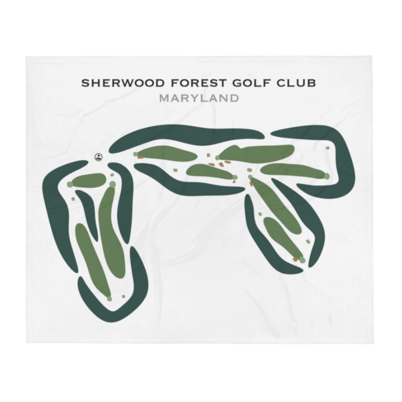 Sherwood Forest Club, Maryland - Printed Golf Courses
