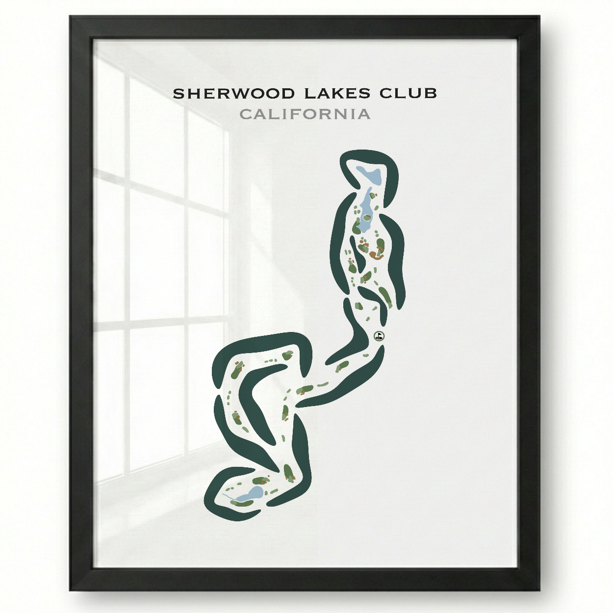 Sherwood Lakes Club, California - Printed Golf Courses