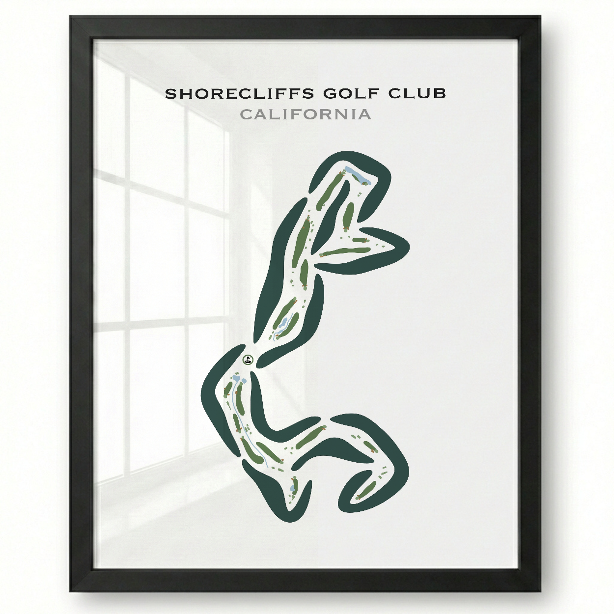 Shorecliffs Golf Club, California - Printed Golf Courses