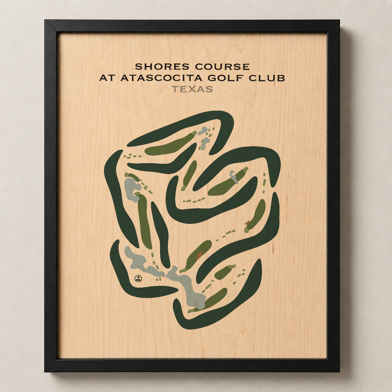Shores Course at Atascocita Golf Club, Texas - Printed Golf Courses