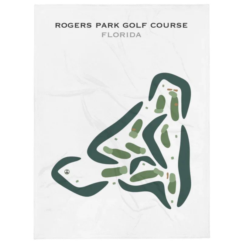 Short Course at Rogers Park Golf Course, Florida - Printed Golf Courses